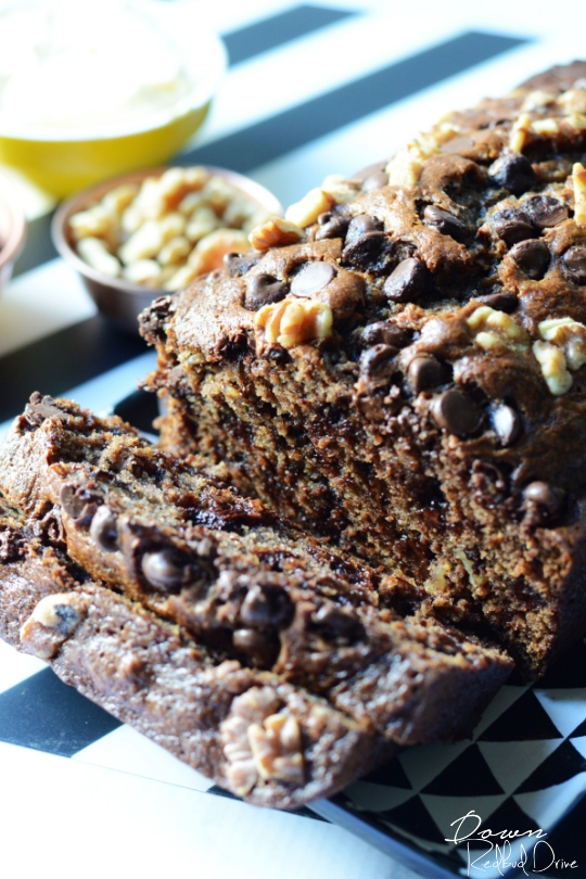 chocolate-chip-banana-bread-post chocolate chip banana bread sliced