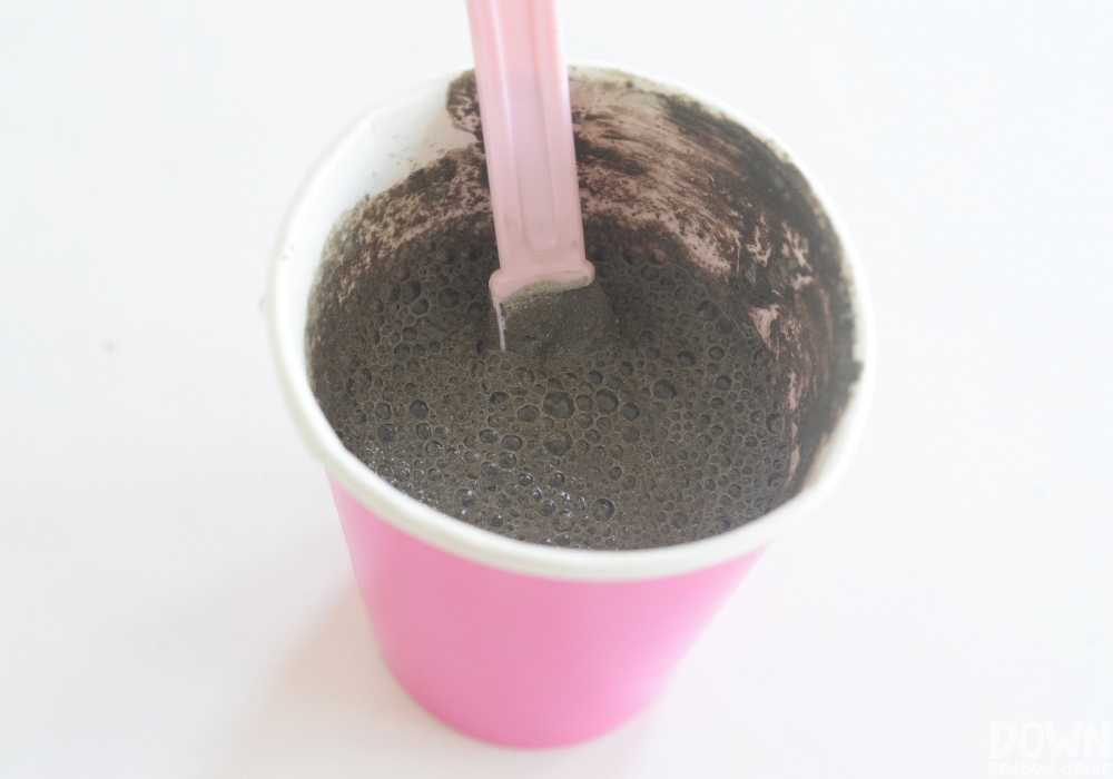 diy-concrete-christmas-ornaments-2 Concrete mixed in a disposable cup.