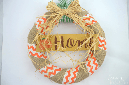 DIY Pumpkin Wreath