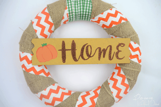 DIY Pumpkin Wreath