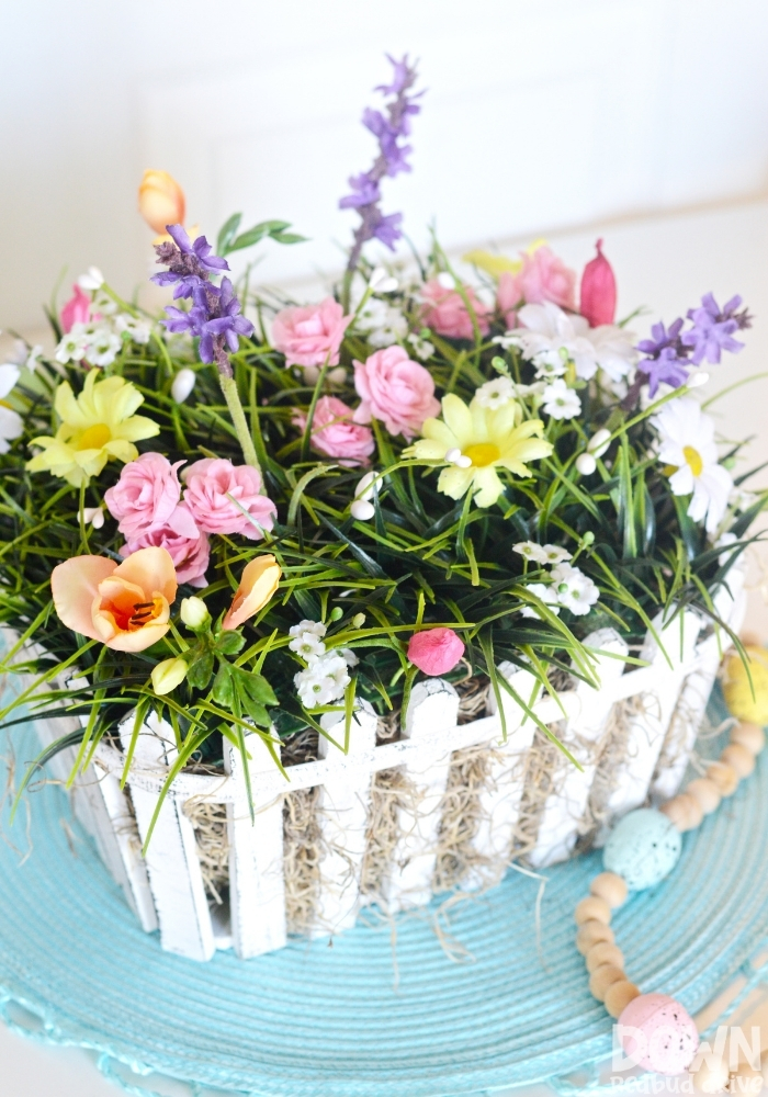 DIY Spring Floral Centerpiece Main Tall