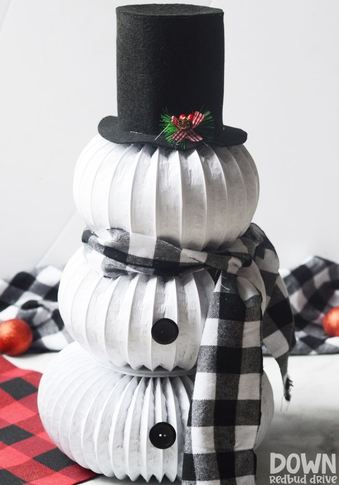 dryer-vent-snowman-tall-2 DIY Dryer vent snowman craft for Christmas.