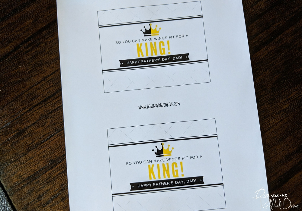 Wings for a King printable signs