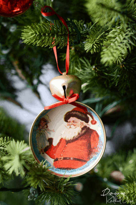 Mason Jar Lid Ornaments
