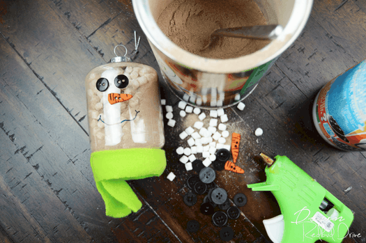 Hot Chocolate Snowman Ornament
