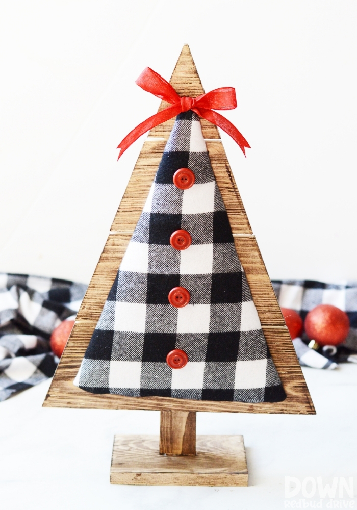 wood-and-fabric-christmas-tree-diy-main-tall-6 Wood and Fabric Christmas Tree main tall image.